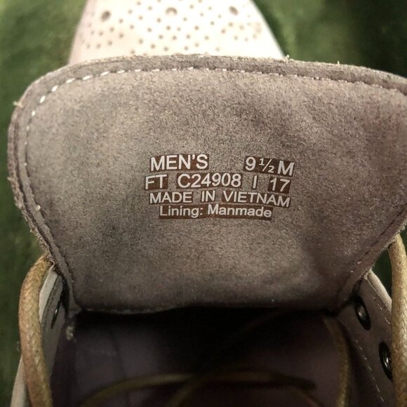 Cole Haan Mens Wingtip Oxfords Shoes 9.5M Beige Suede Lace Up Workwear Classic - Picture 4 of 12